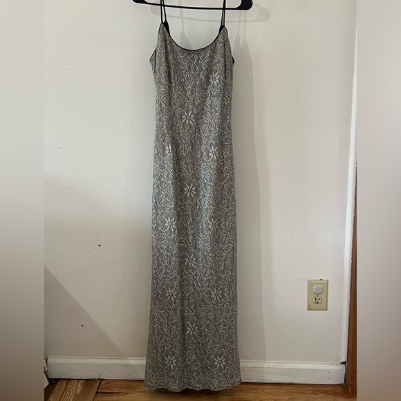 Vintage Metallic Lace Formal Dress - Cache Betsy & Adam - Picture 1 of 6